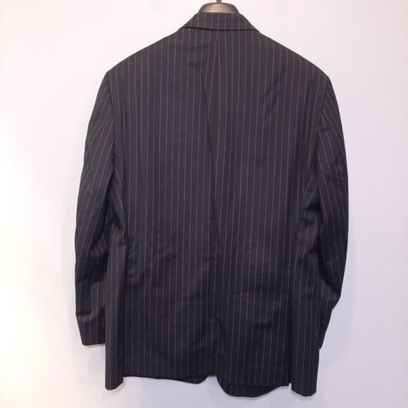 Vintage CHAPS Pinstripe Blazer Jacket Wool Suit Sport Coat Business Mens 40S - Picture 6 of 13